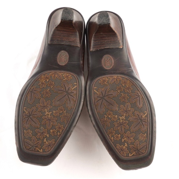 SOFFT Pumps Brown Leather Reptile Size 9 N - Picture 5 of 8